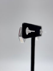 Jay King Sterling Silver Red Jasper Stud Earrings