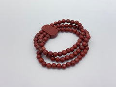 Jay King Red Jasper Triple Strand Stretch Bracelet,