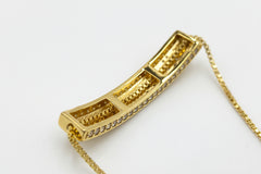 Melinda Maria Pave Bar Adjustable Friendship Bracelet