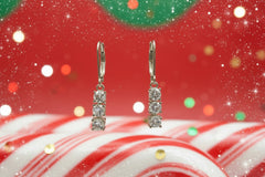 Herkimer Mines Sterling Silver Connection  Round Drop Earrings.