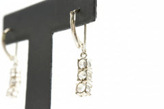 Herkimer Mines Sterling Silver Connection  Round Drop Earrings.