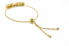 Melinda Maria Pave Bar Adjustable Friendship Bracelet