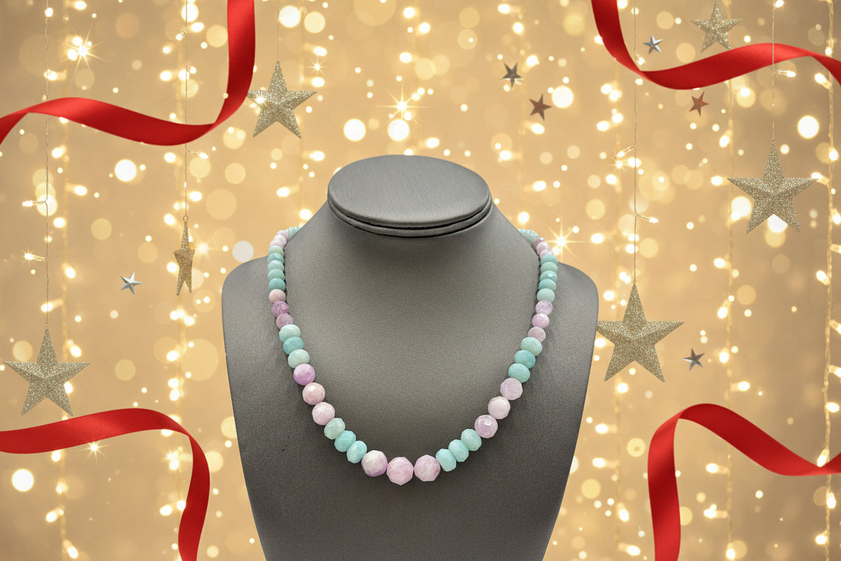 Jay King Sterling Silver Kunzite & Quartzite Beaded Necklace, 18"