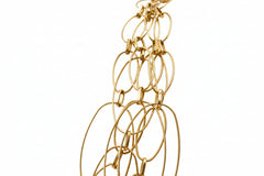 Marla Wynne Goldtone Oval Link Multistrand Adjustable Necklace 19"