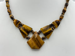 Jay King Sterling Silver Tiger's Eye Statement Necklace 18"