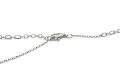 Collar de plata de ley Or Paz con textura orgánica y motivo de corazón. 45 cm