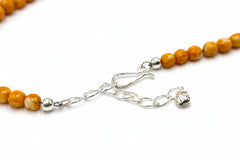 Jay King Sterling Silver Orange Red Spiny Oyster Shell Necklace 18" .925