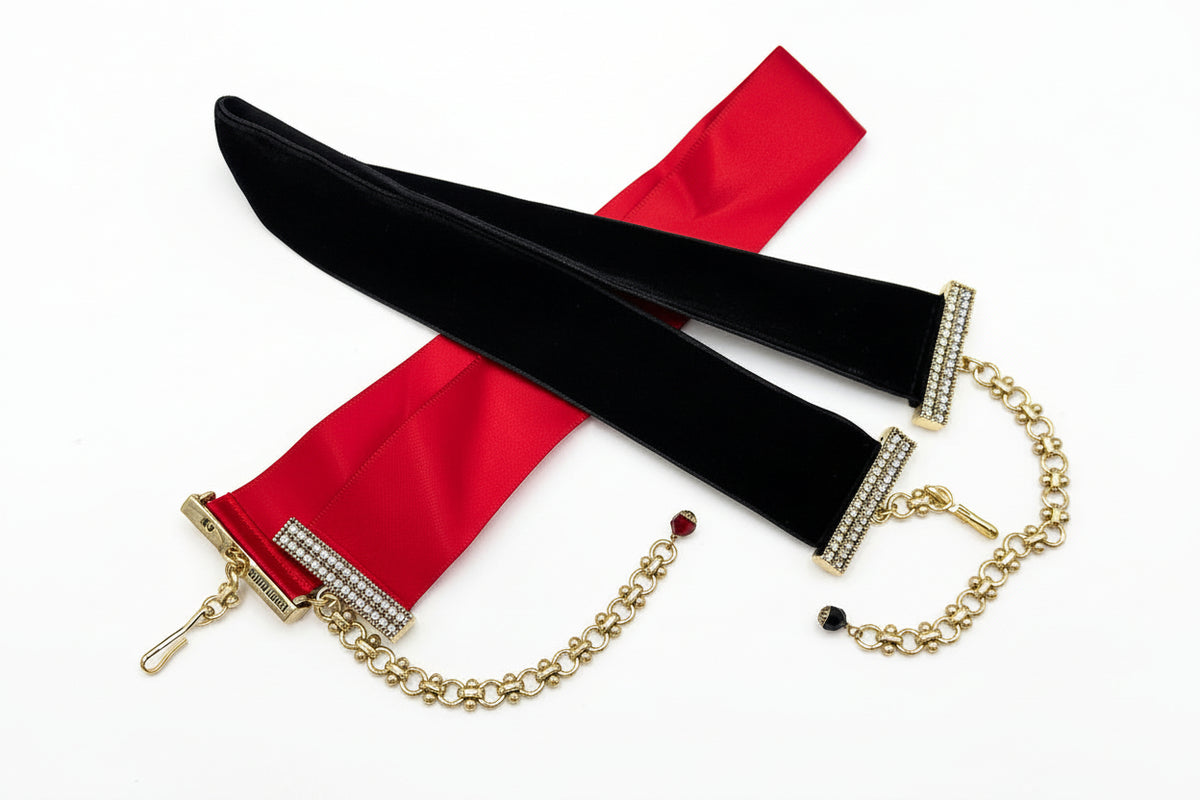 Heidi Daus "Tools of the Trade" Set of 2  Ribbon Necklaces, 16"