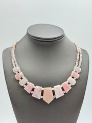 Jay King Sterling Silver Peruvian Pink Opal Necklace, 18"