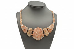 Jay King Sterling Silver Tanzanian Red Sunstone Necklace, 18"