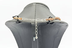 Jay King Cat’s Eye Moonstone Sterling Silver Necklace 18” Natural .925