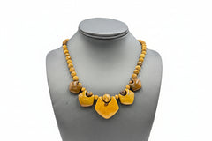 Jay King Sterling Silver Desert Sunset Stone Necklace 18" Australia .925