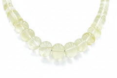 Jay King Sterling Silver Lemon Citrine Graduated Bead Necklace 18"