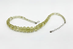 Jay King Sterling Silver Lemon Citrine Graduated Bead Necklace 18"