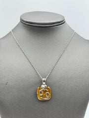 Generation Gems Sterling Silver Gemstone Zodiac Pendant with 18" Chain