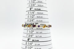 Paul Deasy Sterling Silver Amethyst, Citrine & Garnet Bracelet, 7-1/2'
