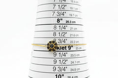 Colleen Lopez GoldPlated .30ctw Black Diamond Adjustable Bracelet 7"