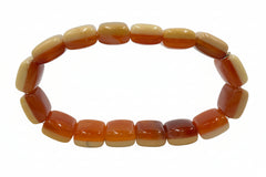 Jay King Sterling Silver Two-tone Chalcedony Reversible Stretch Bracelet, 6-3/4"