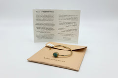 Samantha Wills Goldtone “Here Comes the Sun” Petite Blue Calcite Cuff Bracelet