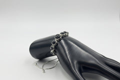 Generation Gems Round Buffalo Cabochon SS Adjustable Bracelet