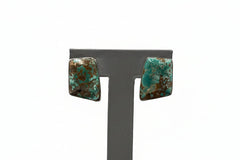 Jay King Sterling Silver New Red Skin Turquoise Stud Earrings, 3/4"