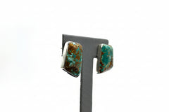 Jay King Sterling Silver New Red Skin Turquoise Stud Earrings, 3/4"