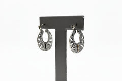 Bali Designs Sterling Silver & 18K Decorative Circle Earrings, 1-1/4"