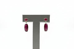 Jay King Sterling Silver Purple Sapphire Drop Earrings - 1-1/4"