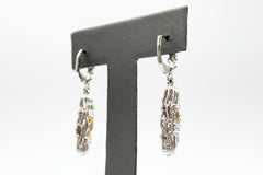 Gems by Michael Sterling Silver Purple Rhodolite Drop Earrings, 1-3/4"