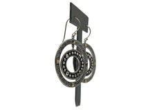 Bali RoManse Sterling Silver & 18K Two-Tone Circle Earrings, 2"