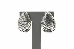Wildlife by Heidi Klum Animal Instinct Button Earrings, Silvertone Clip-On