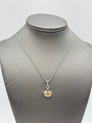Paul Deasy Sterling Silver Hessonite & Rhodolite Pendant Necklace, 18"