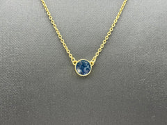 Joya Sterling Silver Deco Crushed Green Diamond Round Pendant Necklace, 18"