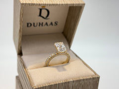 14K Yellow Gold 4.5cttw Radiant Lab-Grown Diamond Ring