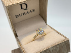 14K Yellow Gold 3.04cttw Round Lab-Grown Diamond Bezel-Set Solitaire Ring