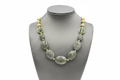 Connie Craig Carroll Eva  Labradorite Beaded Necklace, 20"