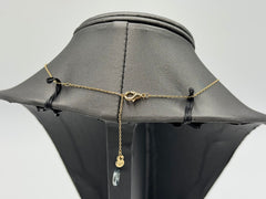 BAUBLEBAR Goldtone Clear Crystal Asymmetrical Initial "I" Necklace, 16"