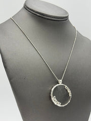 Herkimer Mines Silvertone "Diamond" Quartz Magnify Your Life Pendant Necklace, 30"