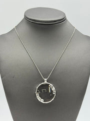 Herkimer Mines Silvertone "Diamond" Quartz Magnify Your Life Pendant Necklace, 30"