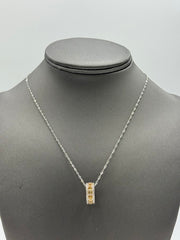 Colleen Lopez Sterling Silver Rolling Citrine November Birthstone Pendant Necklace, 18"