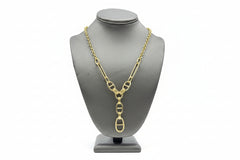 R.J. Graziano Goldtone "Golden Glamour" Mariner Link Y-necklace, 18"
