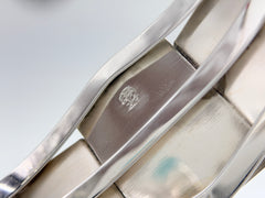 Chaco Canyon Sterling Silver Ceremonial  Kingman Turquoise Rectangular Cabochon Cuff, 6-3/4"