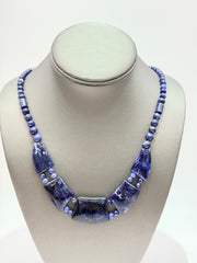 Jay King Sterling Silver Sodalite Necklace Earrings Set