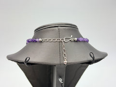 Jay King Sterling Silver Amethyst & Turquoise Beaded Necklace Earrings Set