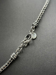 Bali Designs Toggle Clasp Foxtail Link Chain Necklace 18"