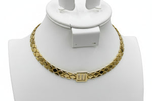 Goldtone Stella Valle Logo Chain Necklace by Lori Greiner Necklace 16"