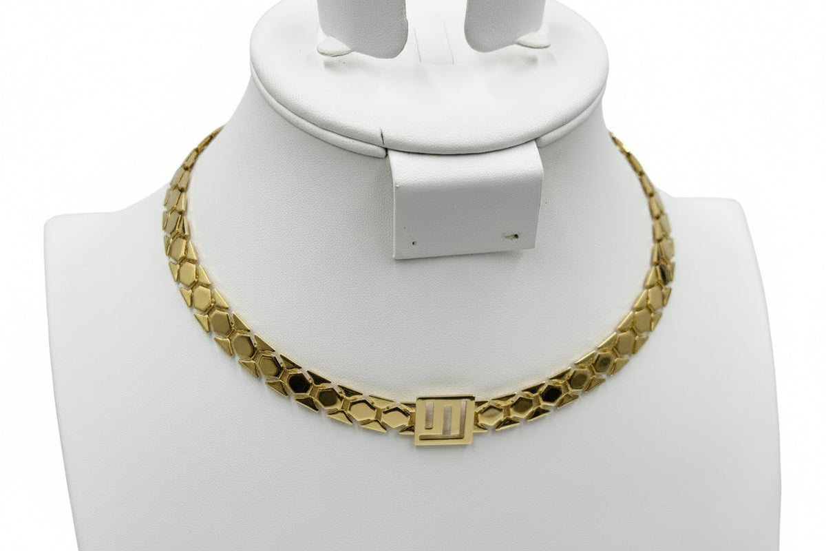 Goldtone Stella Valle Logo Chain Necklace by Lori Greiner Necklace 16"