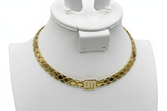 Goldtone Stella Valle Logo Chain Necklace by Lori Greiner Necklace 16"