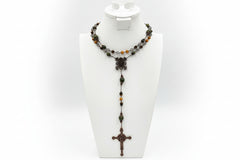 Connemara Marble Mother's Love Bronzetone Rosary