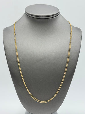 Made by Malyia Perpetual 14K Gold-Filled Beaded Chain Wrap Necklace, 50"